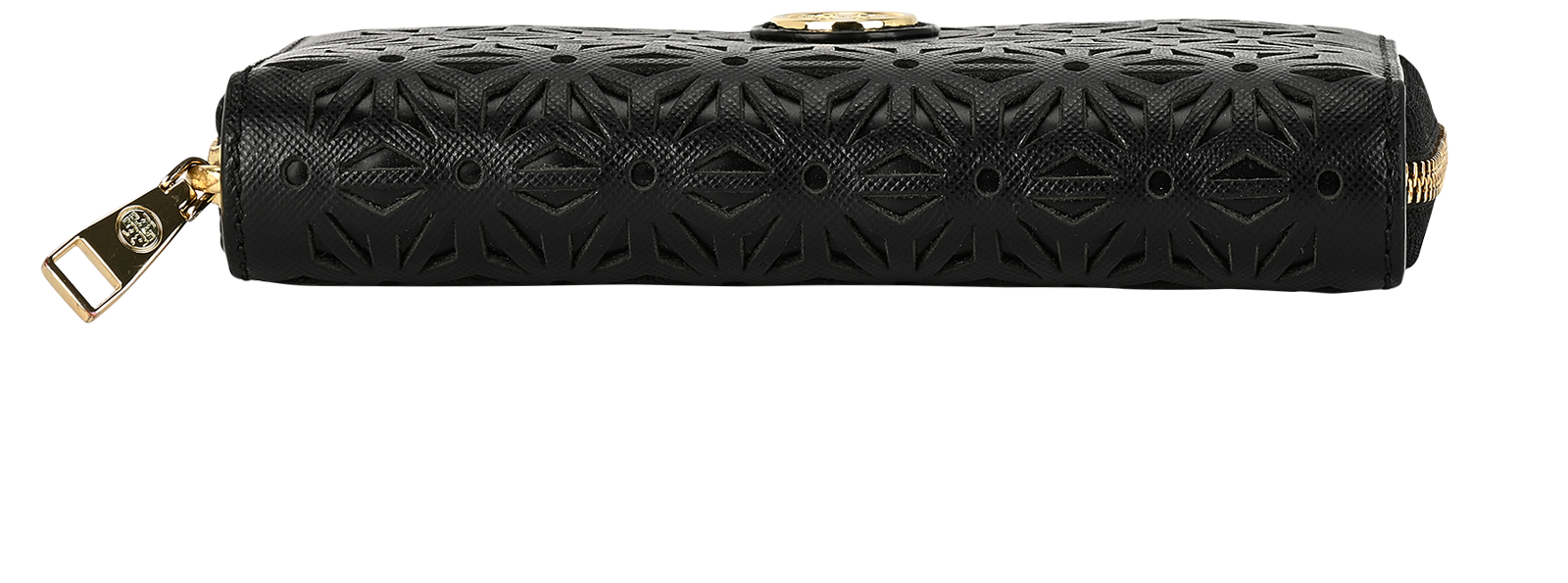 Tory Burch Robinson Floral Wallet, &pound;70, Accessories, Black, Leather, Top view